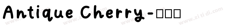 Antique Cherry字体转换